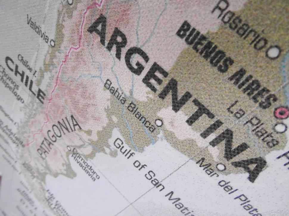 Free Image of Map of Argentina 