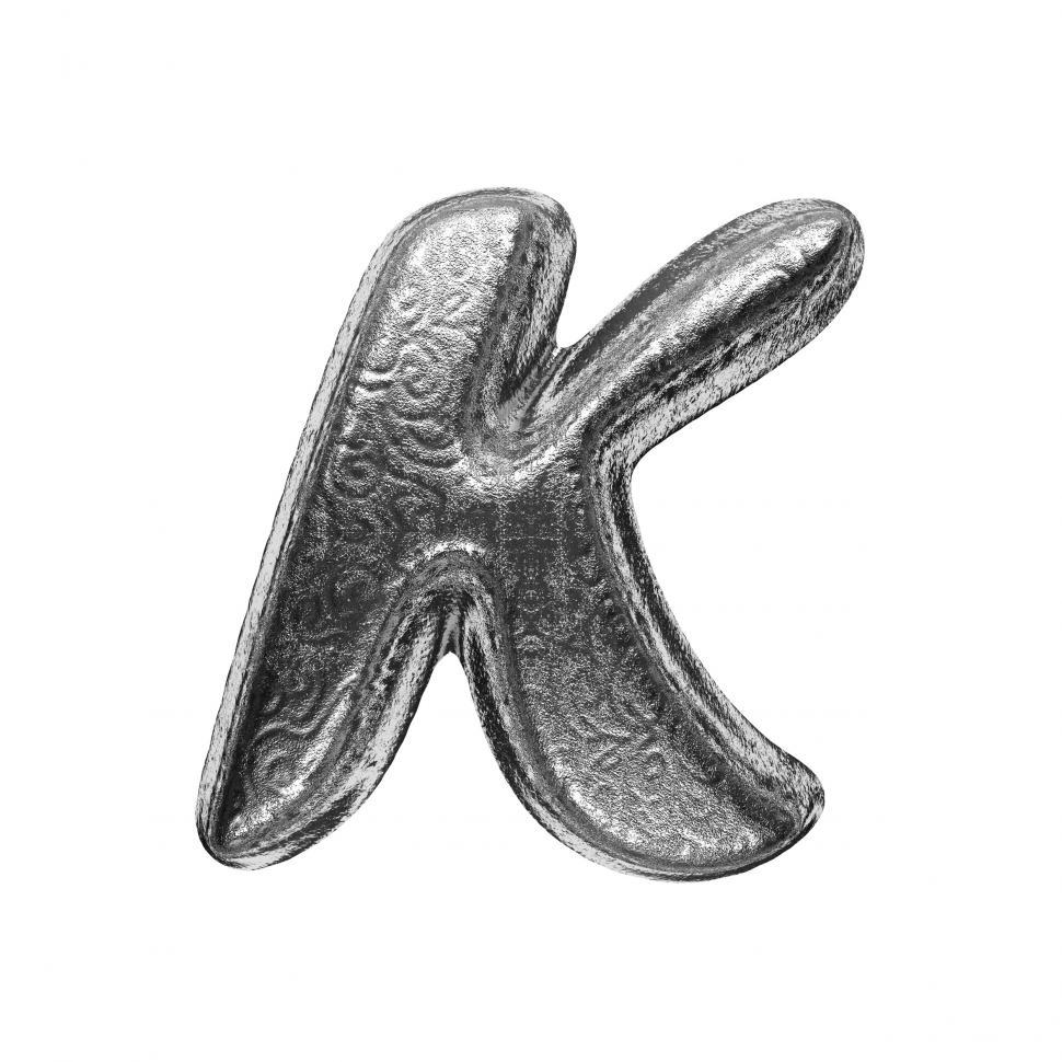 Free Image of isolated silver letter 
