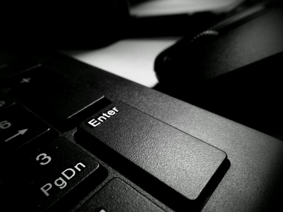 Free Image of Black Computer Keyboard 