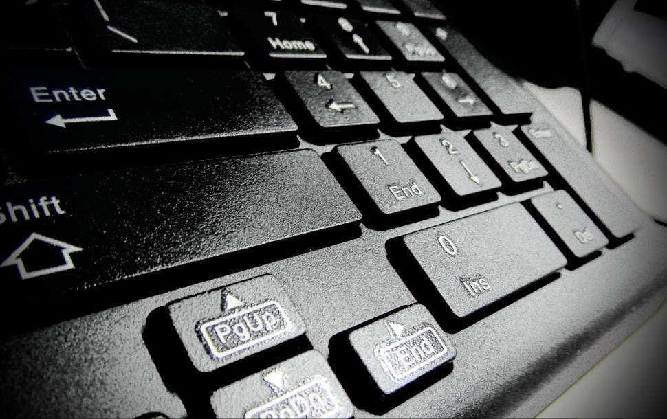 Free Image of Black Computer Keyboard 