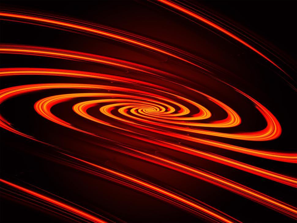 Free Image of Abstract light spiral 