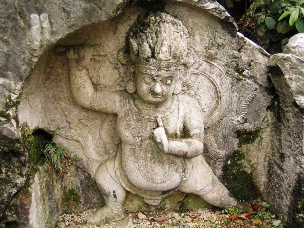 Free Image of Carving buddha 
