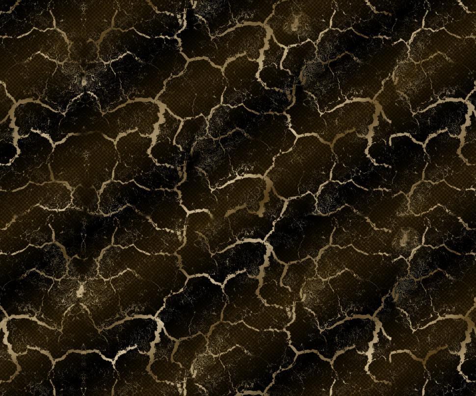 Free Image of Gold Crackle on Brown and Black Background  