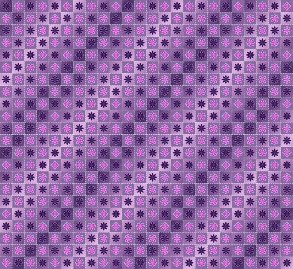 Free Image of Pink and Purple Checkered Flower Pattern  