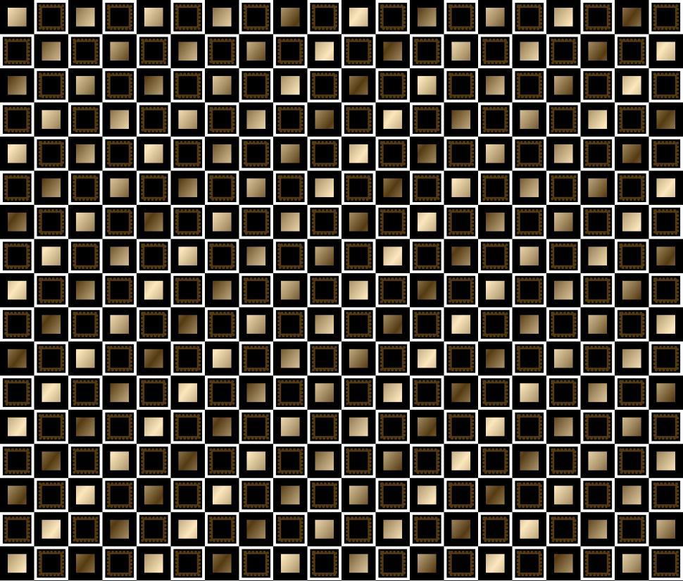 Free Image of Gold, Brown, Black Geometric Squares 