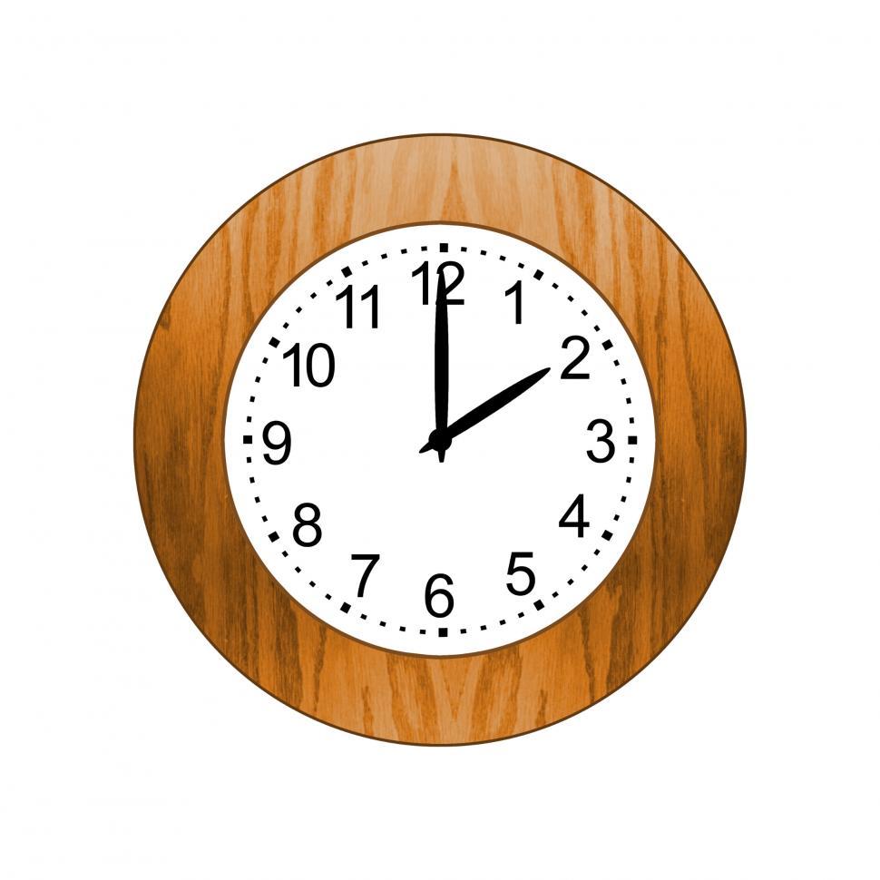 Free Image of Brown Wooden Clock 