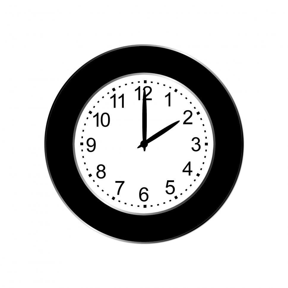 Free Image of Black Wall Clock 