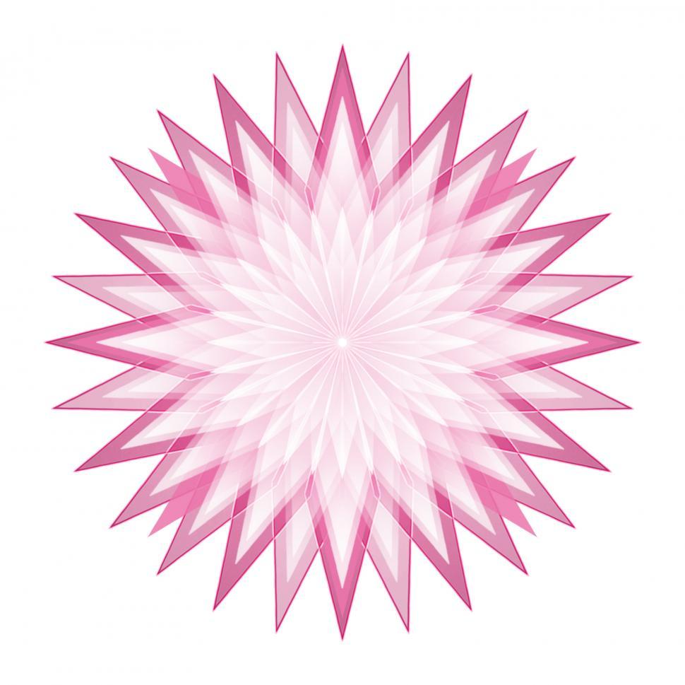 Free Image of Pink and White Abstract Flower 