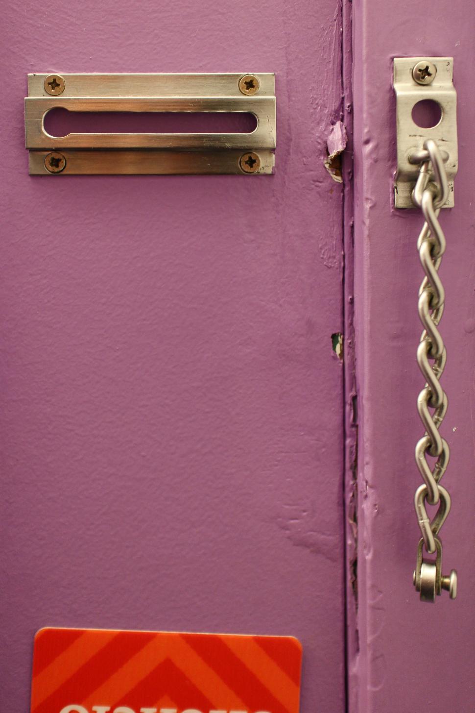 Free Image of Opened Chain Door Lock 