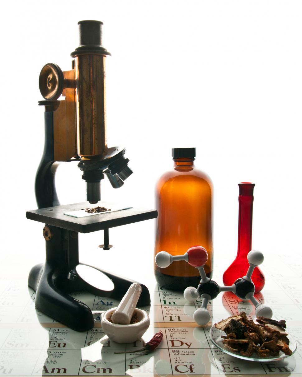 Download Free Stock Photo of Vintage Lab Equipment 