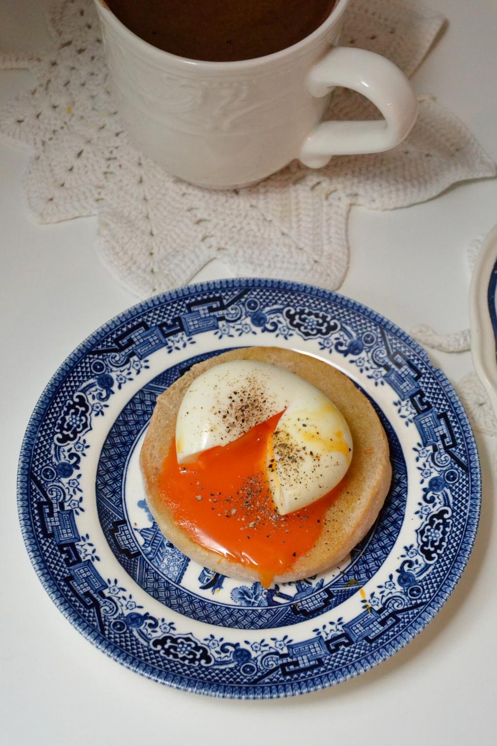 Free Image of Plate with Soft boiled egg 