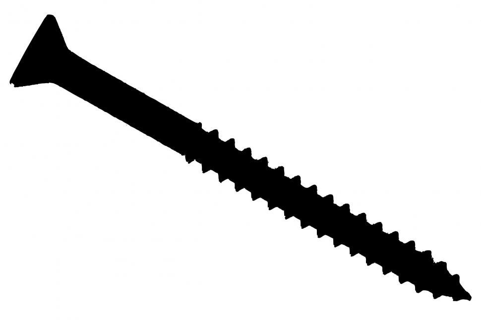 Free Image of Single Black Screw  