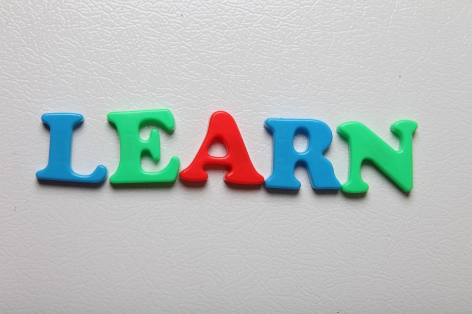 Free Image of Letters spelling the word LEARN 