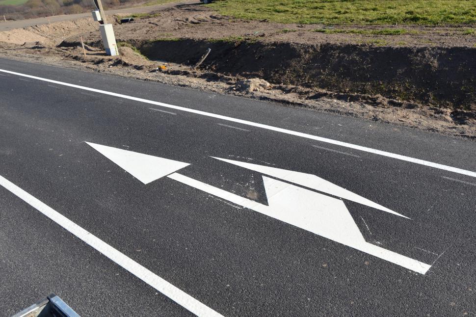 Free Image of Painted Road arrow 