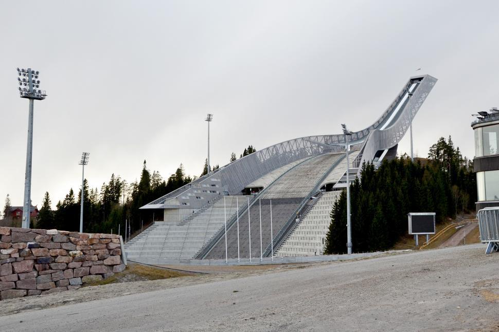 Free Image of Ski jumping hill 