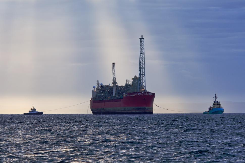 Download Free Stock Photo of FPSO under tow 