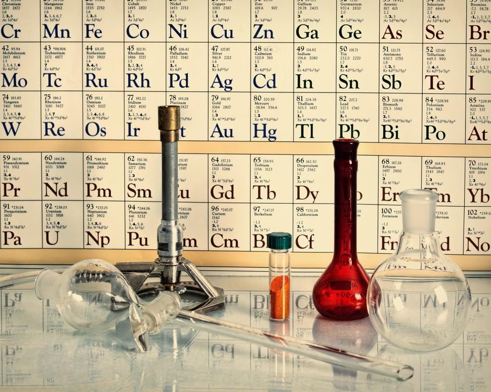 Download Free Stock Photo of Retro style chemical science  