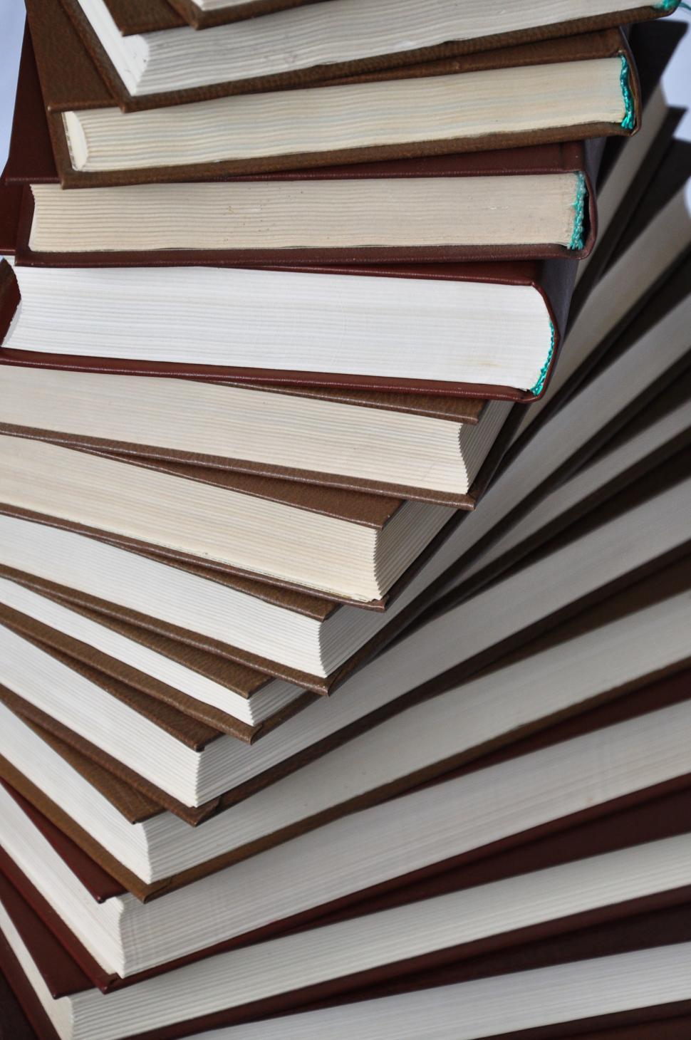 Free Image of Stacked books 