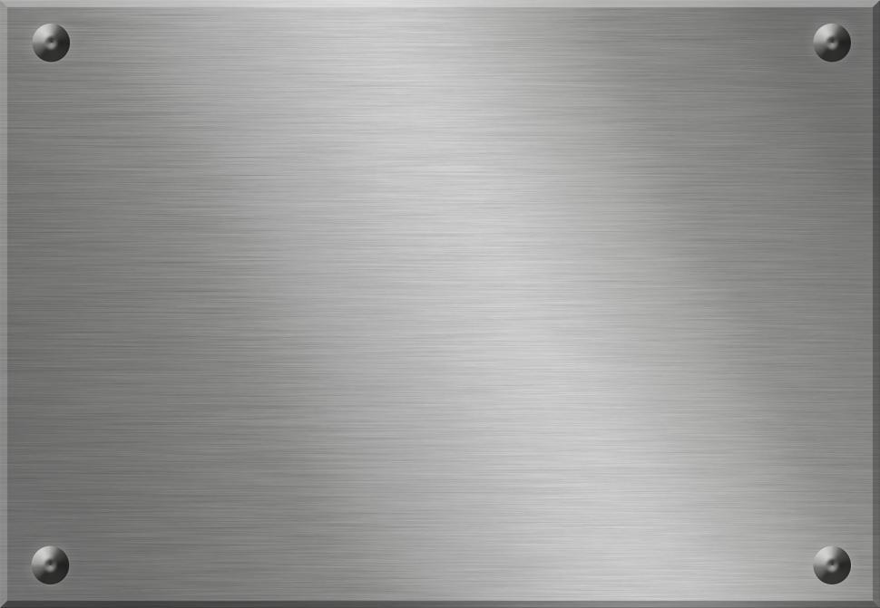 Download Free Stock Photo of Metal plate 
