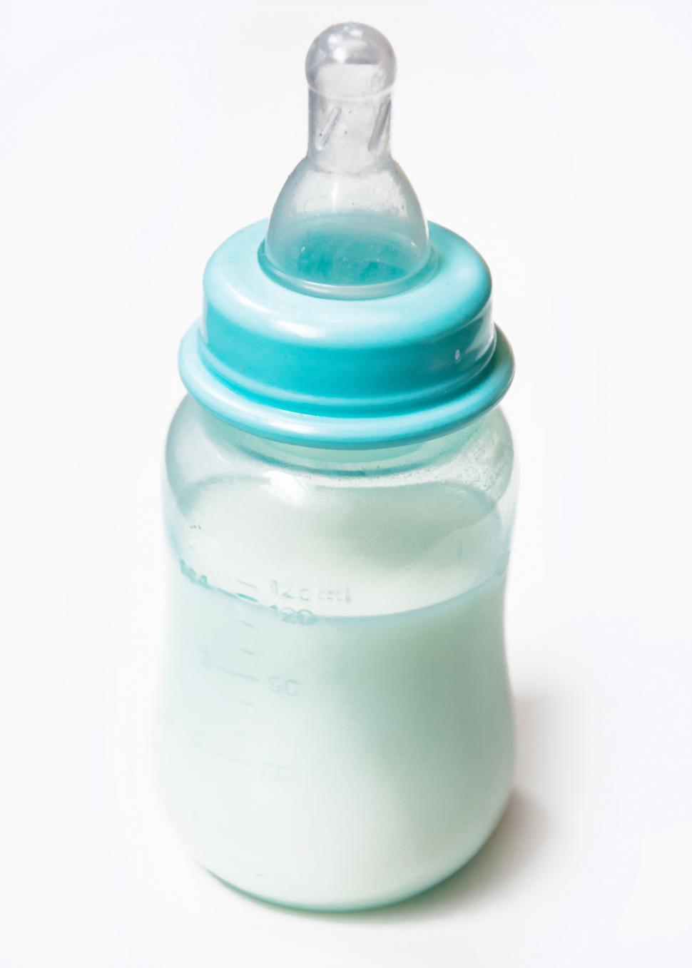 Download Free Stock Photo of baby milk bottle isolated on white background 