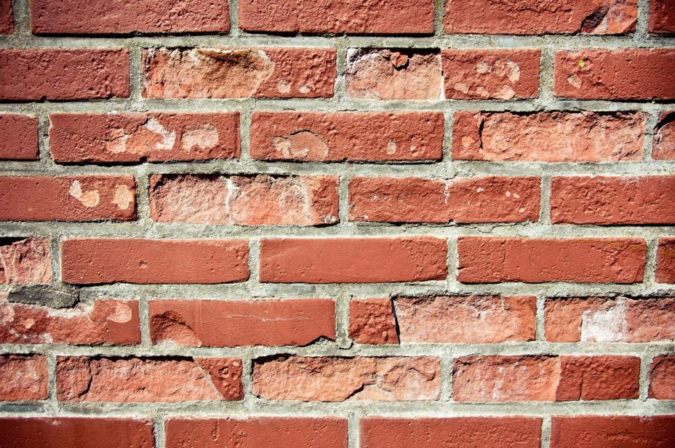 Free Image of Old red bricks texture 