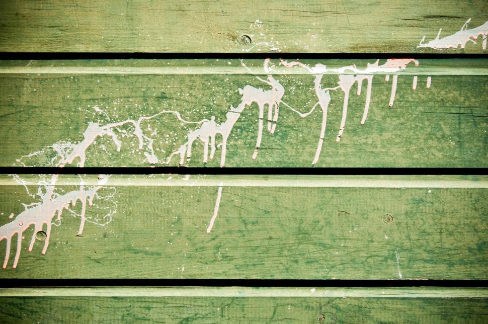 Free Image of Green wood and paint texture 