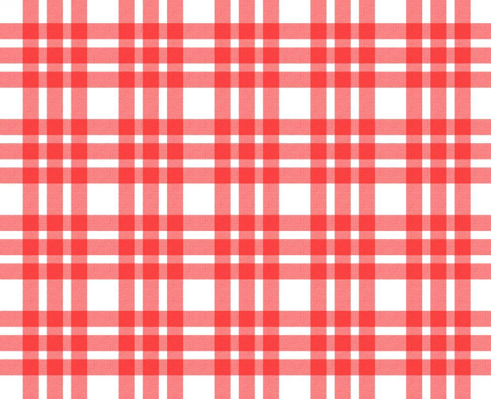 Free Image of Red and white tablecloth pattern 