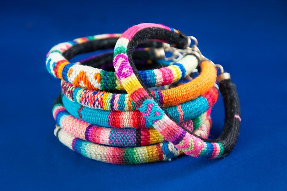 Free Image of Peru colorful fashion bracelets 