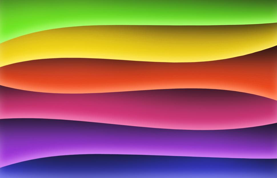 Free Image of Rainbow waves background graphics 