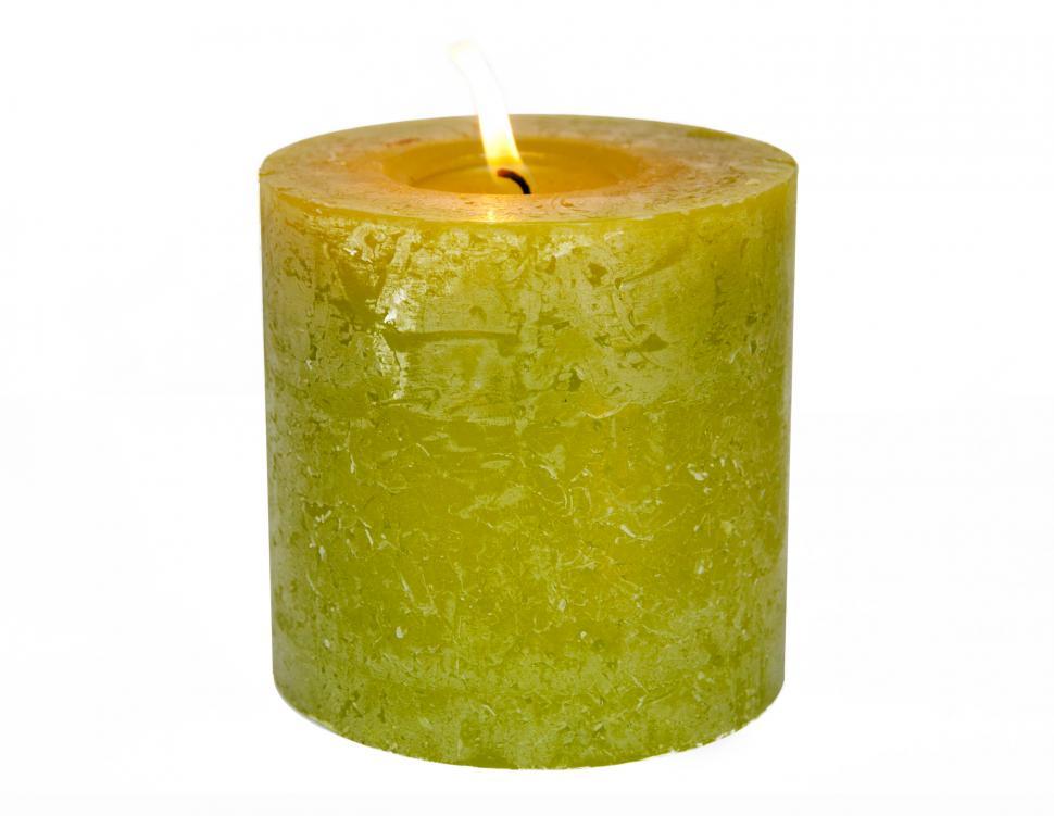 Free Image of Green candle 