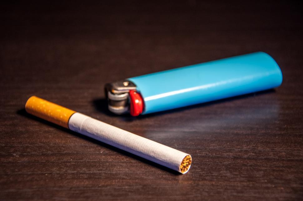 Free Image of Cigarette with lighter  
