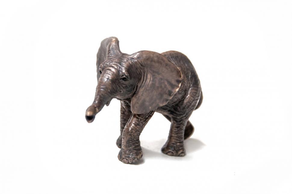 Free Image of Toy Elephant on White Background 