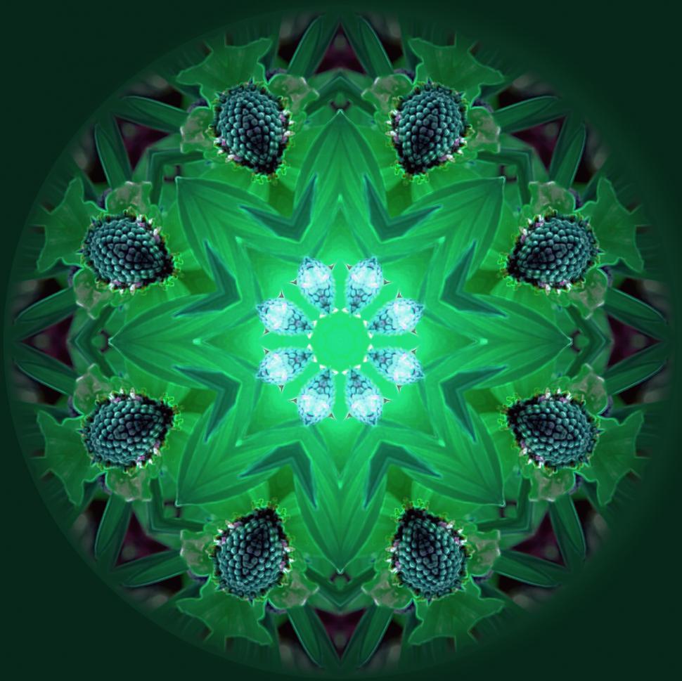 Free Image of kaleidoscope flower mandala 