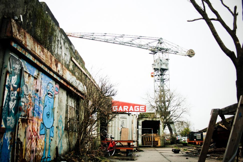 Free Image of Abandoned industrial dockyard 