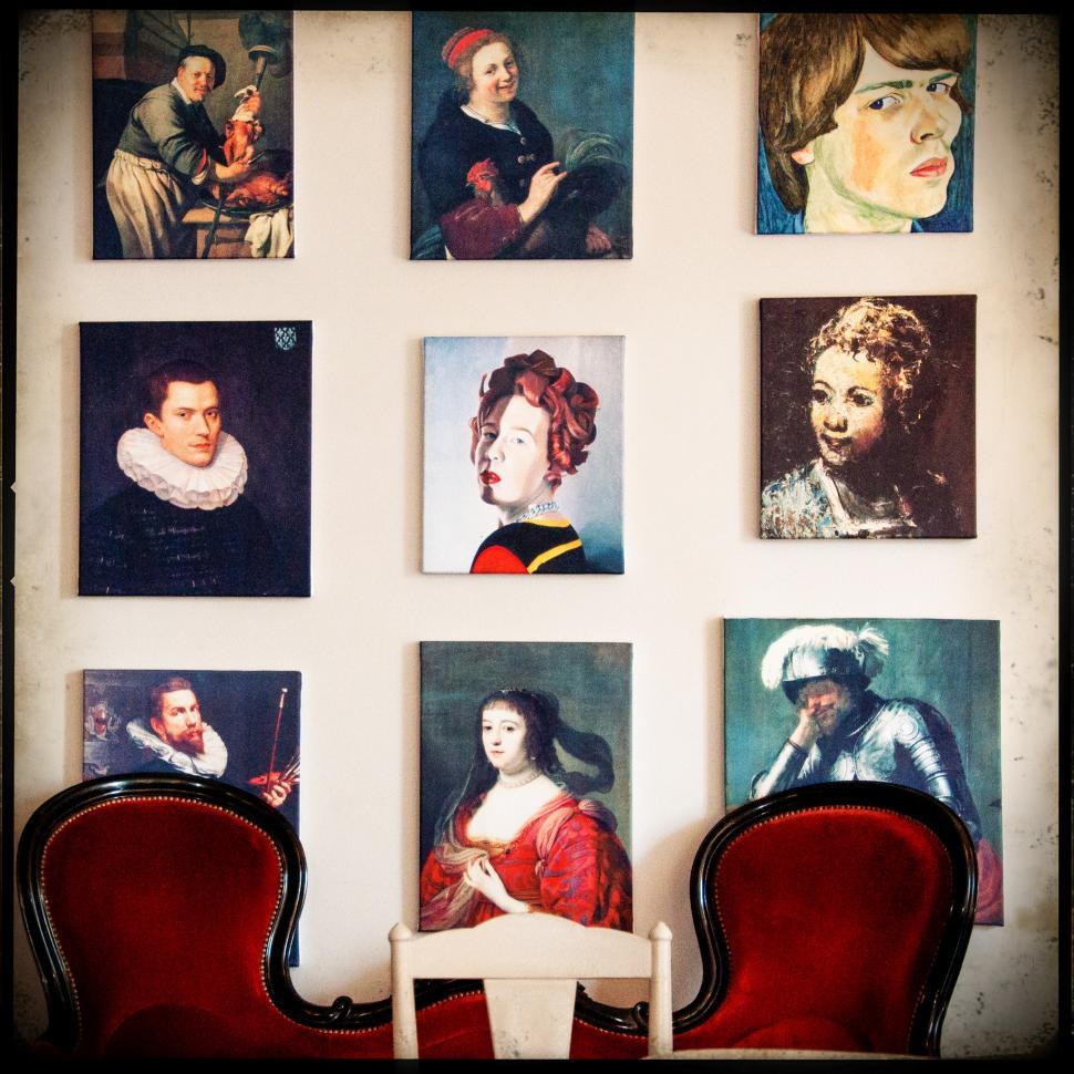 Free Image of historical art on wall 