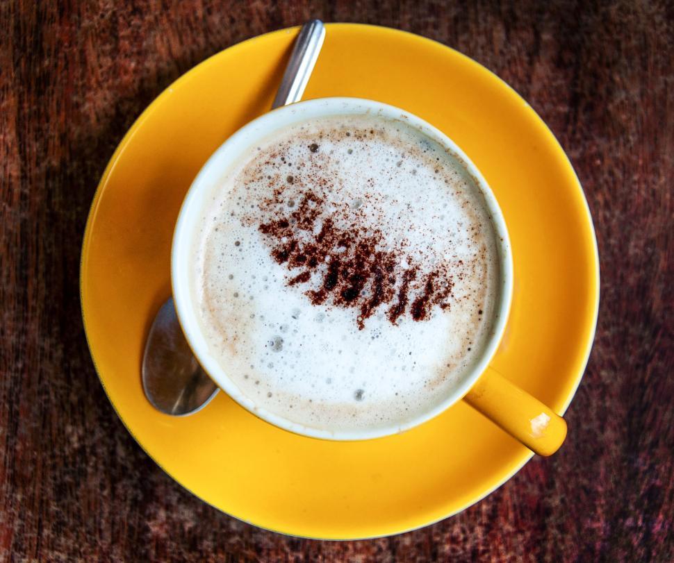 Free Image of cup of coffee cappuccino  