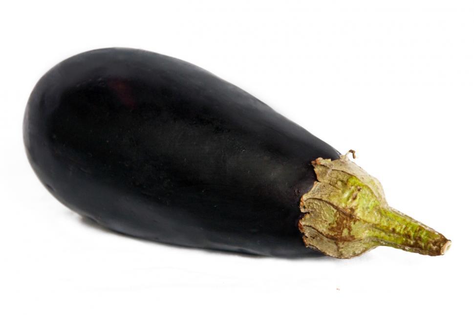 Free Image of Eggplant isolated on white 