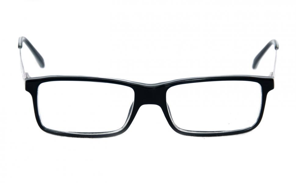 Free Image of Black Eye Glasses Isolated on White 