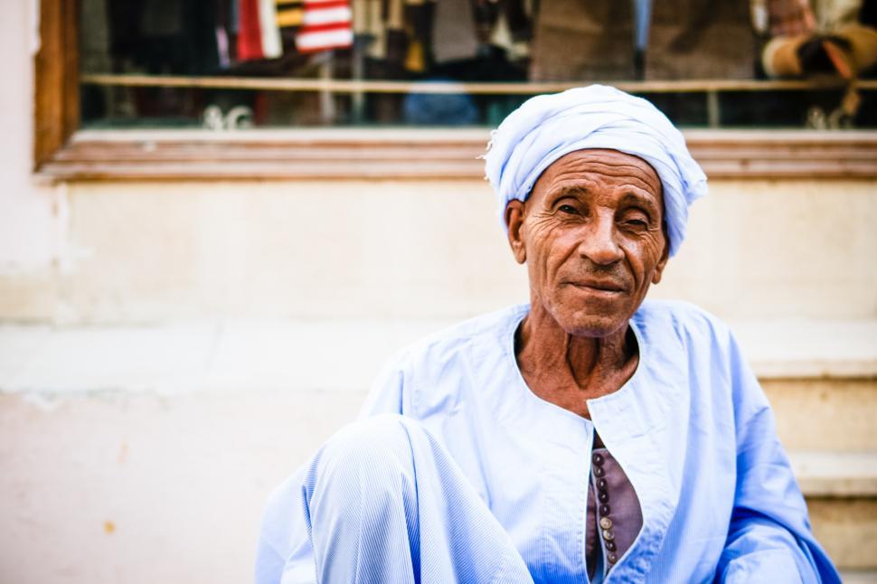 Free Image of Arabic old man 