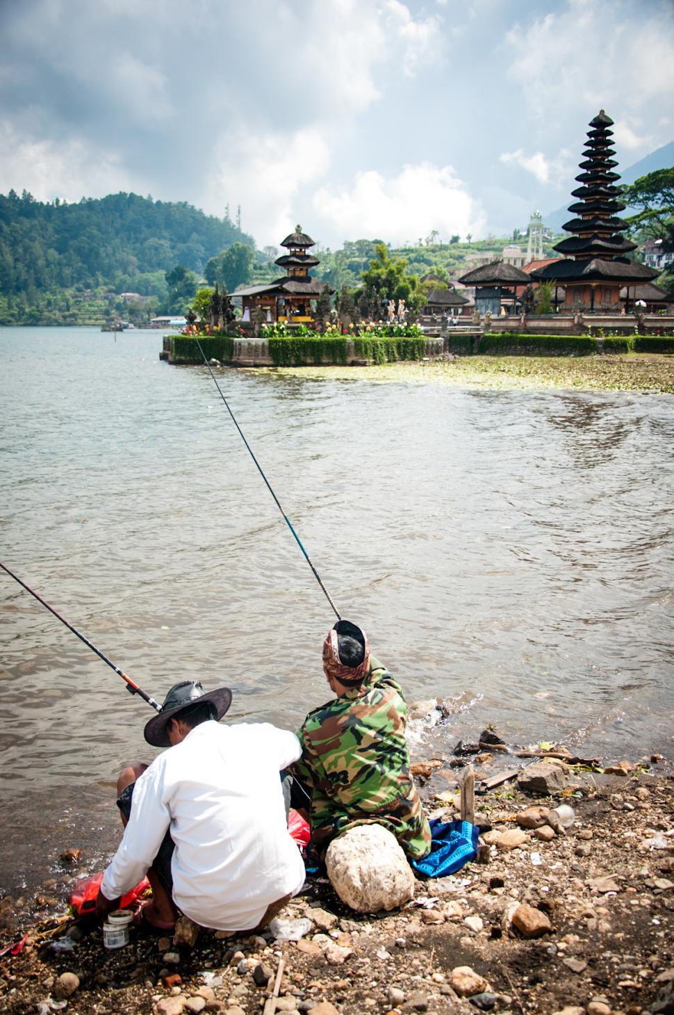 Free Image of Fishermen in Bali 
