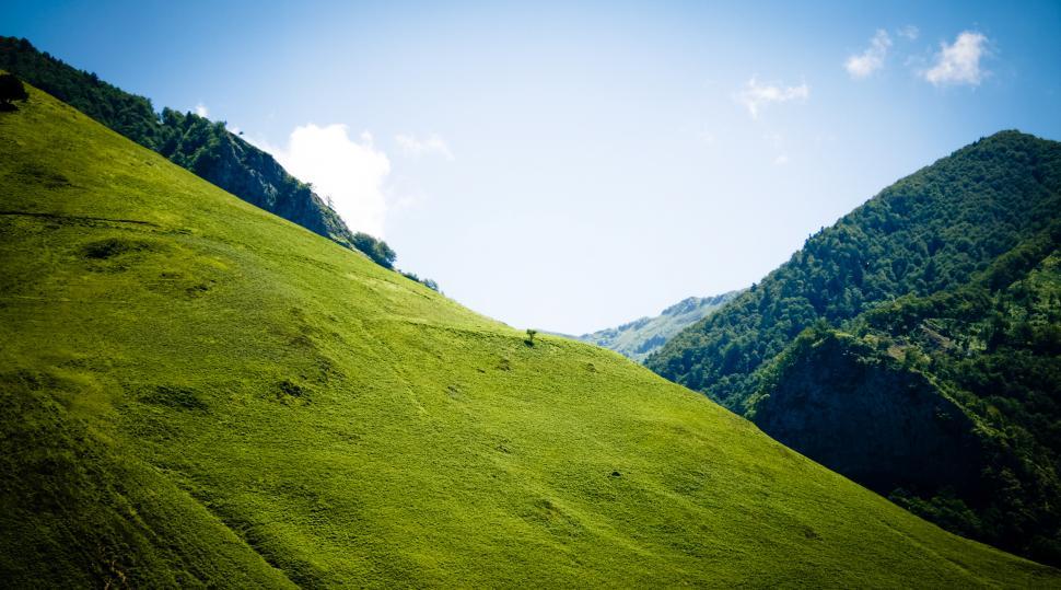 Free Image of Green hill landscape 