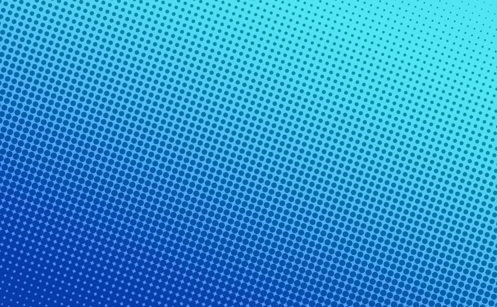 Free Image of Blue halftone dots background 