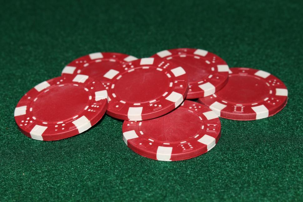 Free Image of Red Poker Chips 