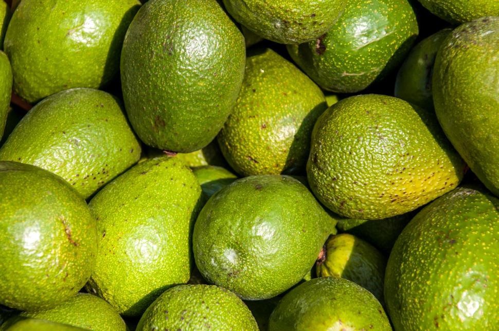 Free Image of Avocado background on a market stail 