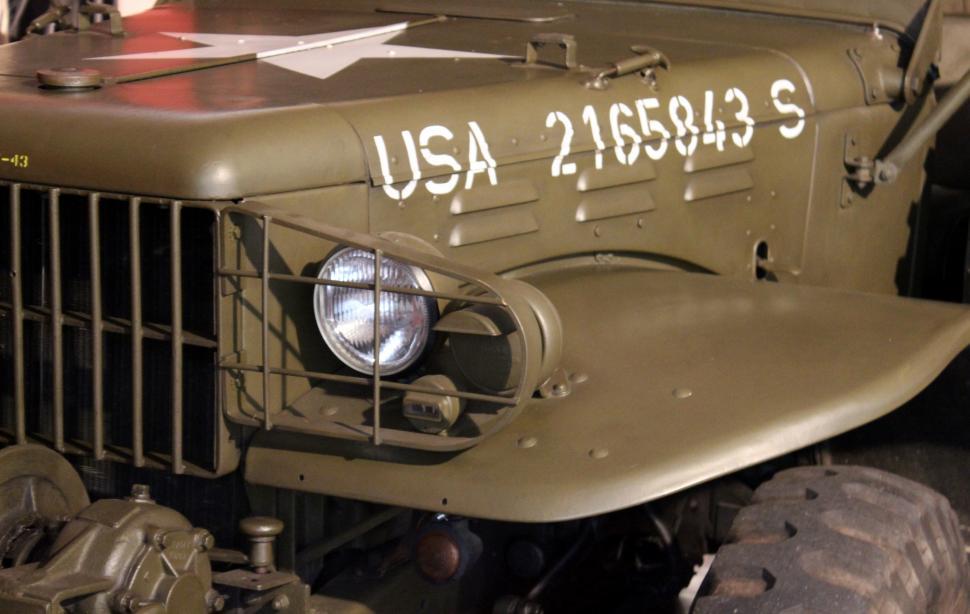 Free Image of Classic American Military Truck - Autocar M3 Half-Track Detail 