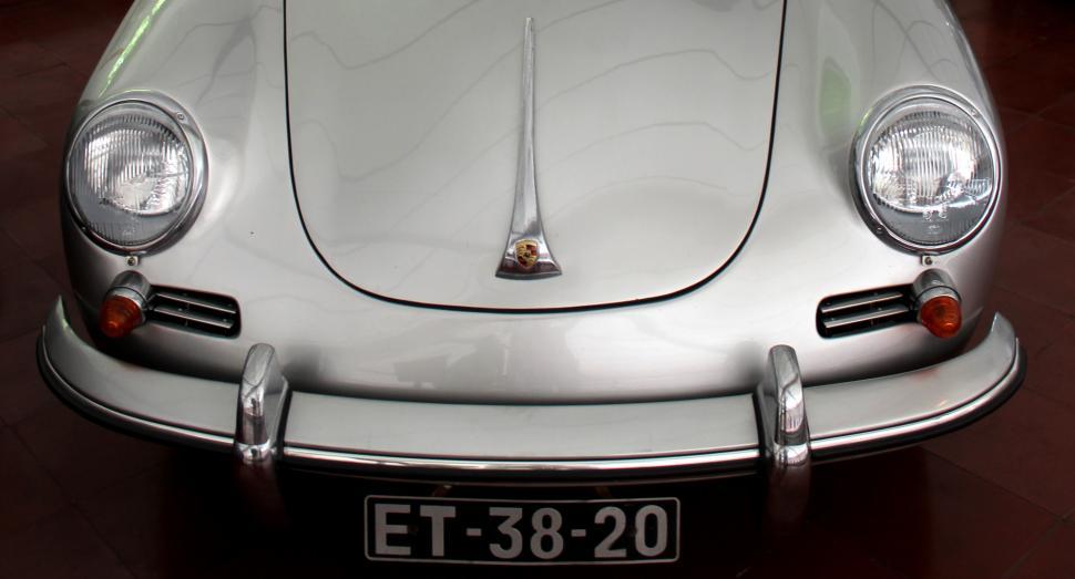 Free Image of Classic Car Detail - Porsche 356B 1600 Super 90 