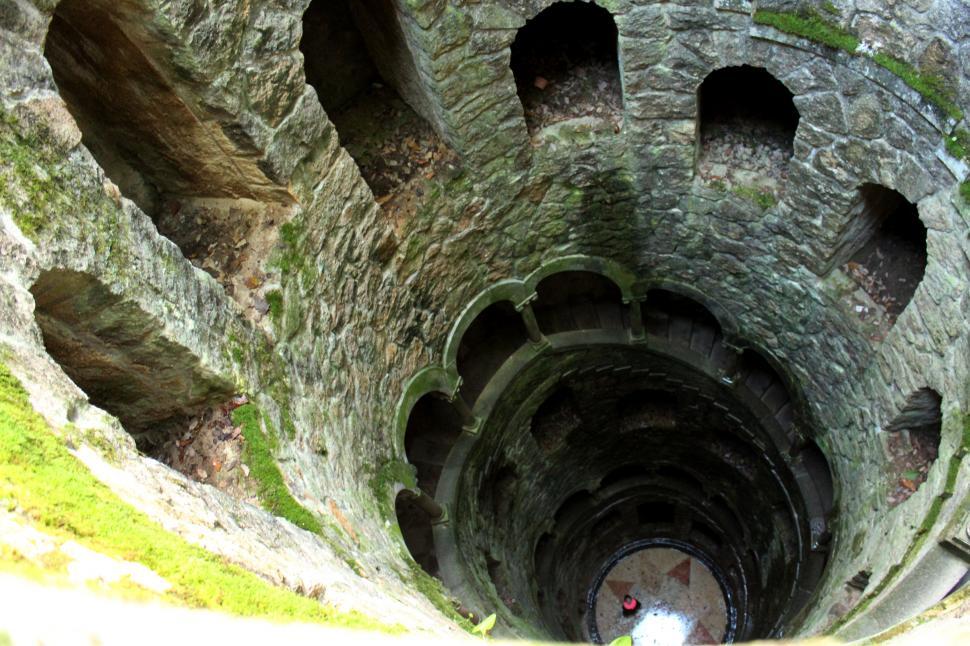 Free Image of Masonry - Giant Spiraling Well and Stairs 