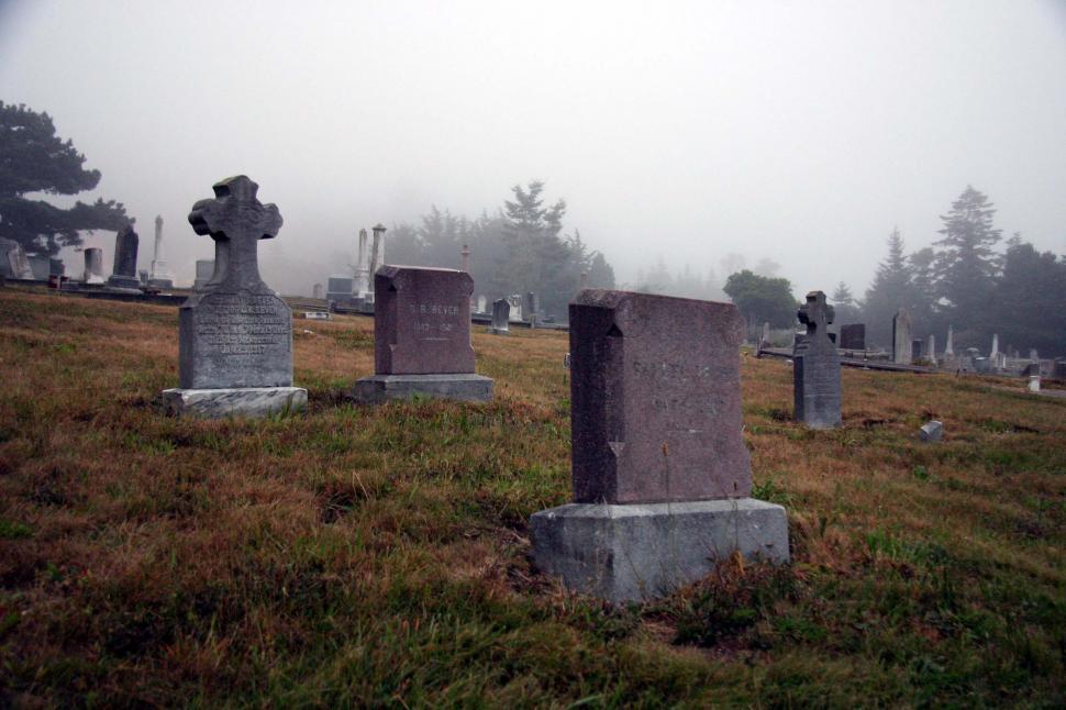 Free Image of Cemetery headstones 