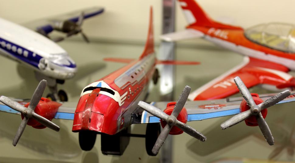 Free Image of Vintage Toys 1950s - Airplane 