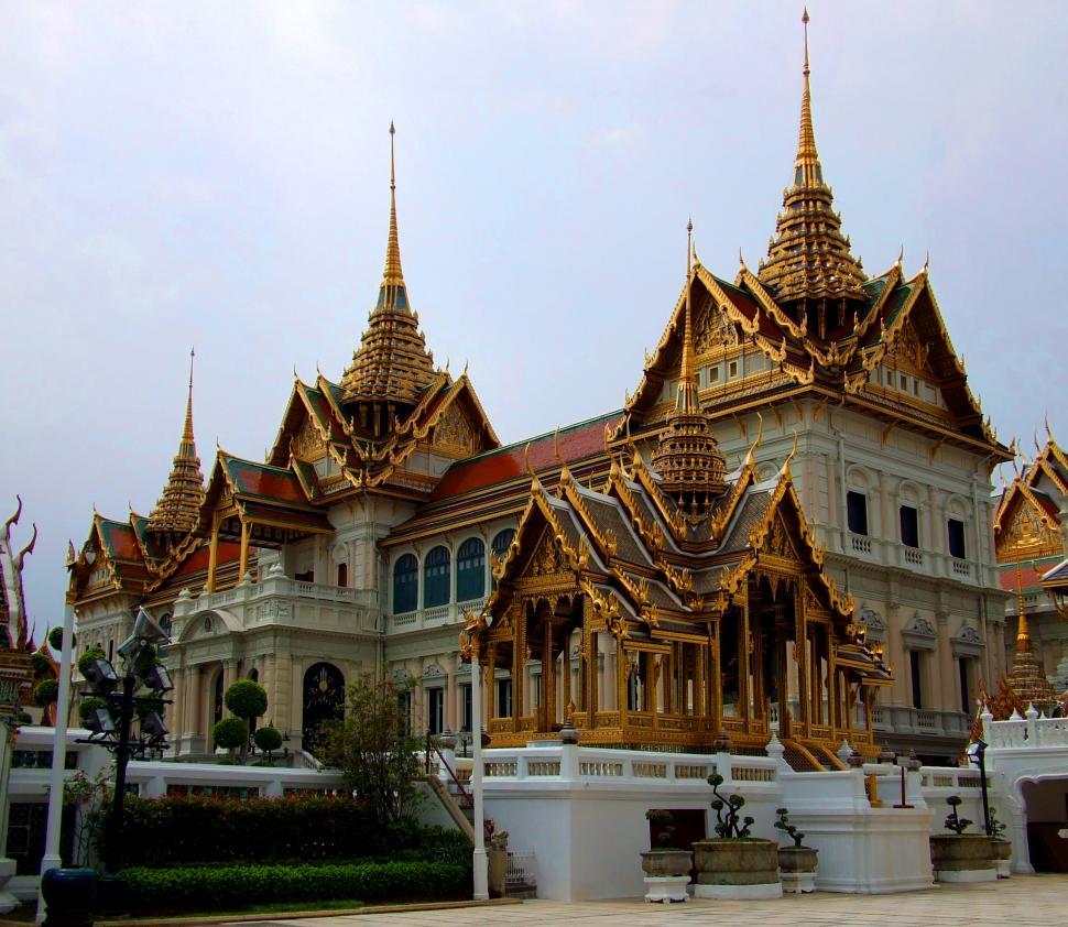 Free Image of Majestic Building With Gold Spires 